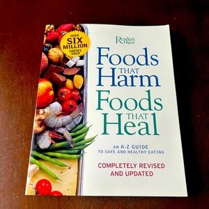 Foods that harm and foods that heal book. Used, like new.